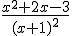 \frac{x^2+2x-3}{(x+1)^2}
